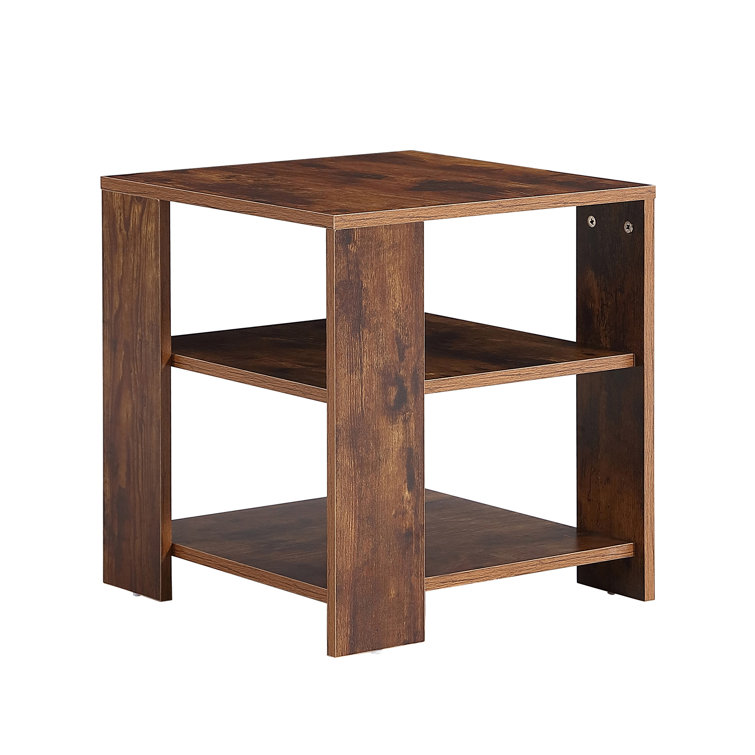 TODAY DECOR DB Square side table,simple style design,3-tier end table